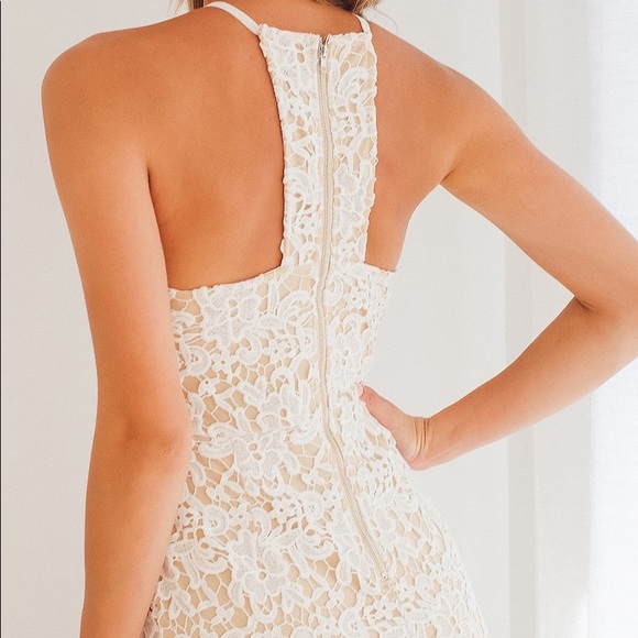 Lulus White Crochet Lace High-Low Dress - Picture 2 of 10